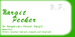 margit pecker business card